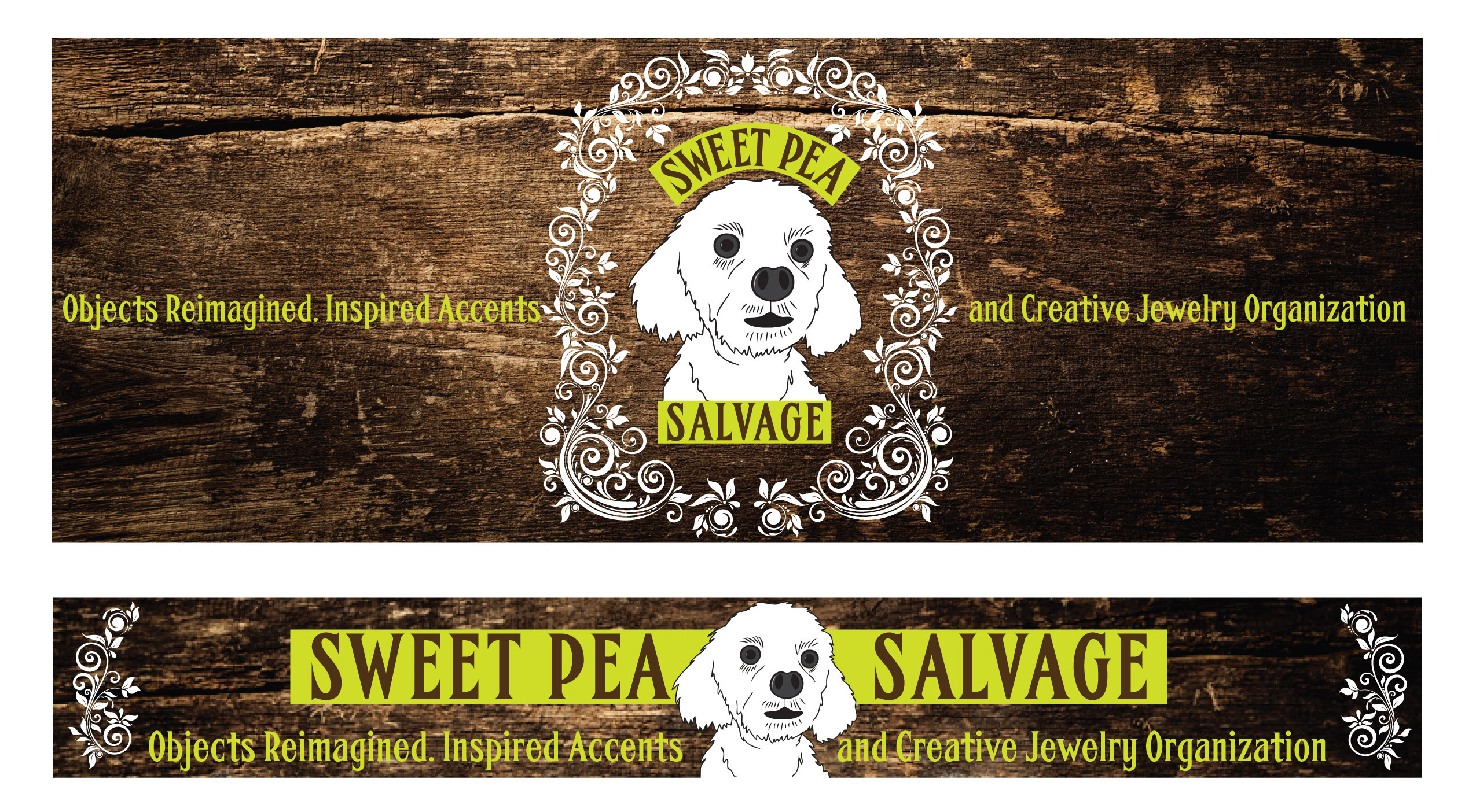 Sweet Pea Salvage Banners